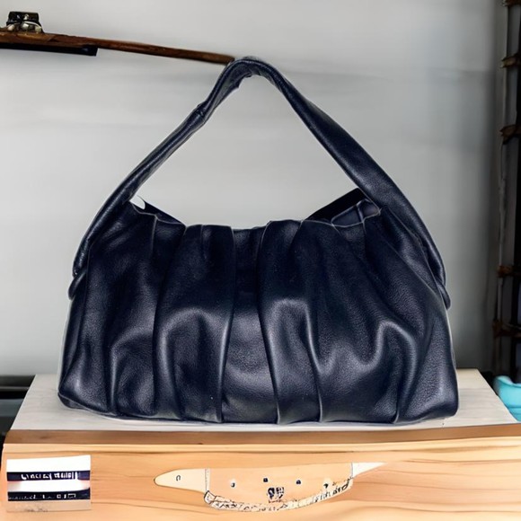 Elleme Paris "Vague" Black Designer Handbag - Picture 5 of 15